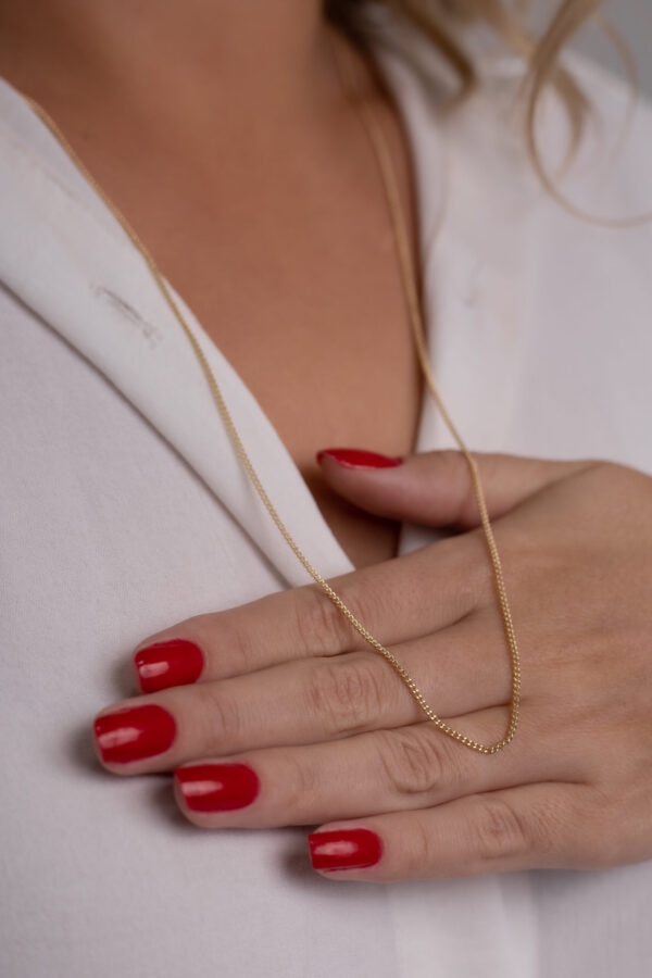 Gargantilha 70cm folheada em ouro 18k - Imagem 2