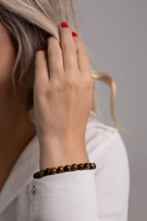 Pulseira Esfera Proteção e Sucesso Olho de Tigre