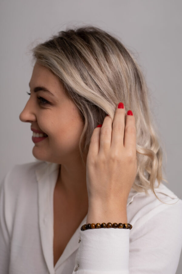 Pulseira Esfera Proteção e Sucesso Olho de Tigre - Imagem 3