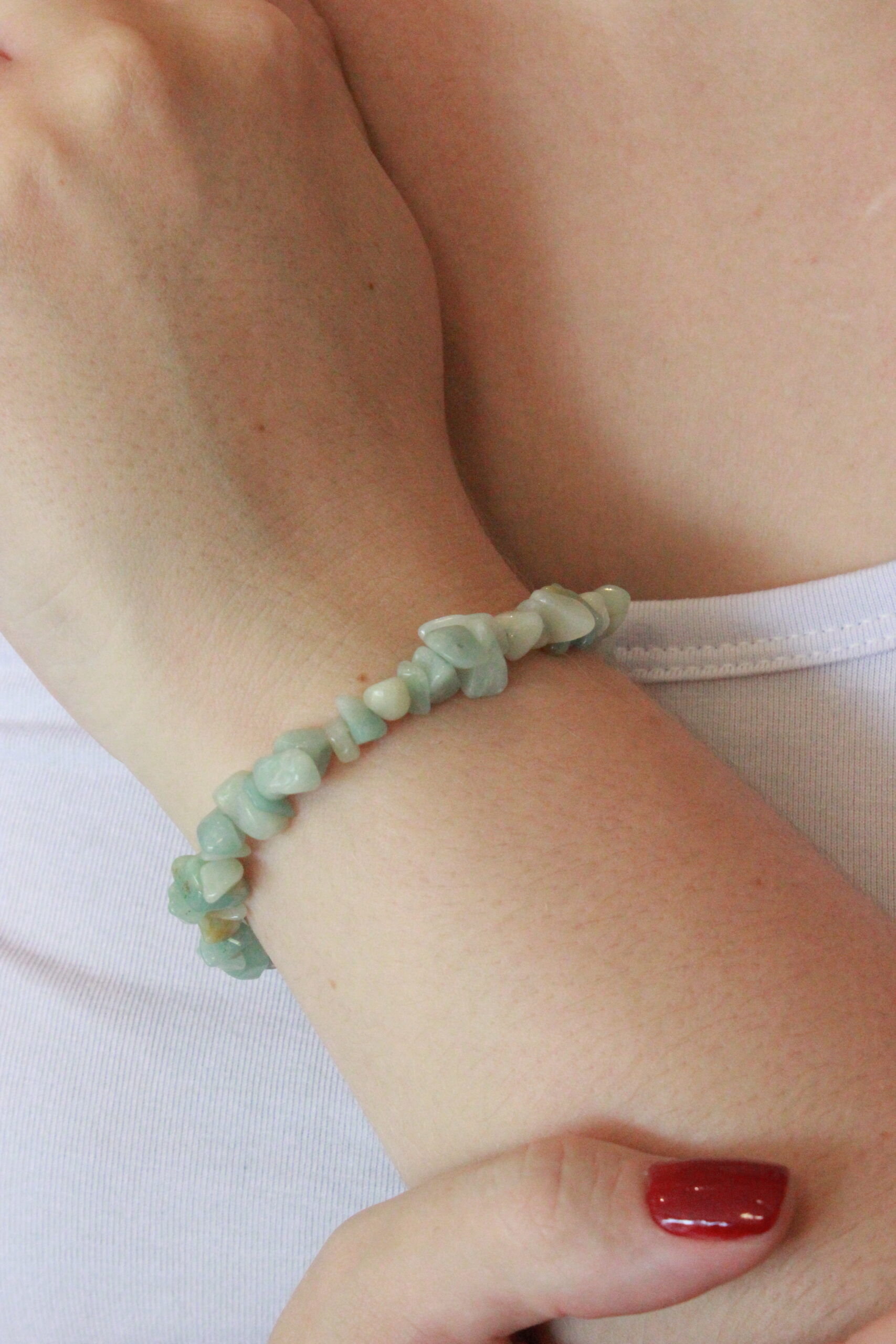 Pulseira Amazonita com elástico