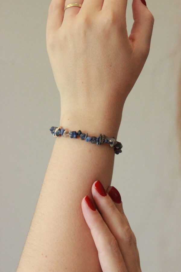 Pulseira Sodalita com elástico - Imagem 2