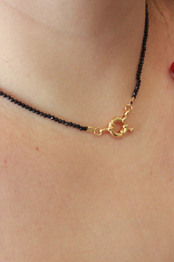 Choker Esfera Obsidiana Negra - Imagem 3